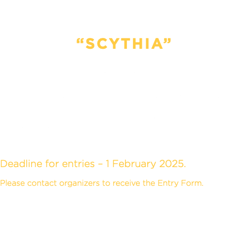 MICRO TEXTILE AND FIBRE ART “SCYTHIA” THE 4-ND INTERNATIONAL EXHIBITION May - June, 2025, Ivano-Frankivs'k, Ukraine International juried exhibition of micro textile and fibre art (maximum 5x5x5 cm). Artists from all over the world, who work in different techniques of textile are invited. Deadline for entries – 1 February 2025. Please contact organizers to receive the Entry Form. Ludmila Egorova Anastasia Schneider Andrew Schneider 